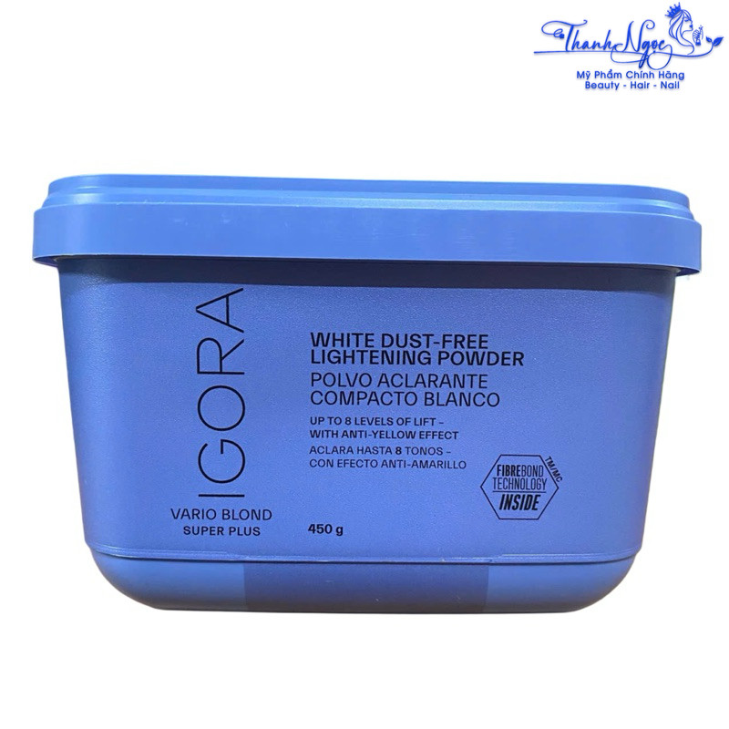Bột tẩy tóc màu trắng không bụi Igora White Dust-Free Lightening Powder Schwarzkopf 450g [ TN ]