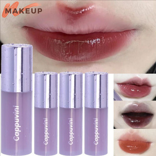 Mỹ Phẩm Trang Điểm Môi - 6 Màu Gương Thủy Tinh Son Bóng - Son Môi Dạng Lỏng Ánh Sáng Nước Màu Khỏa Thân - Chống Thấm Nước, Lâu Dài, Chống Dính Cup - Dưỡng Ẩm Sửa Chữa Dầu Môi
