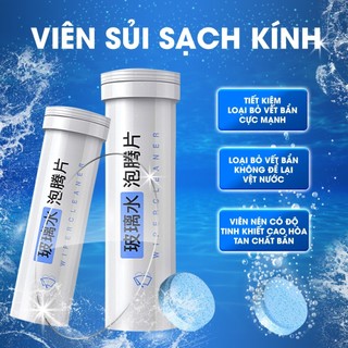 Lọ 15 Viên Sủi Rửa Kính Ô Tô Xe Hơi Đậm Đặc Tiện Dụng (Hàng Loại 1, 1 viên = 4L) VIÊN SỦI RỬA KÍNH XE Ô TÔ L01