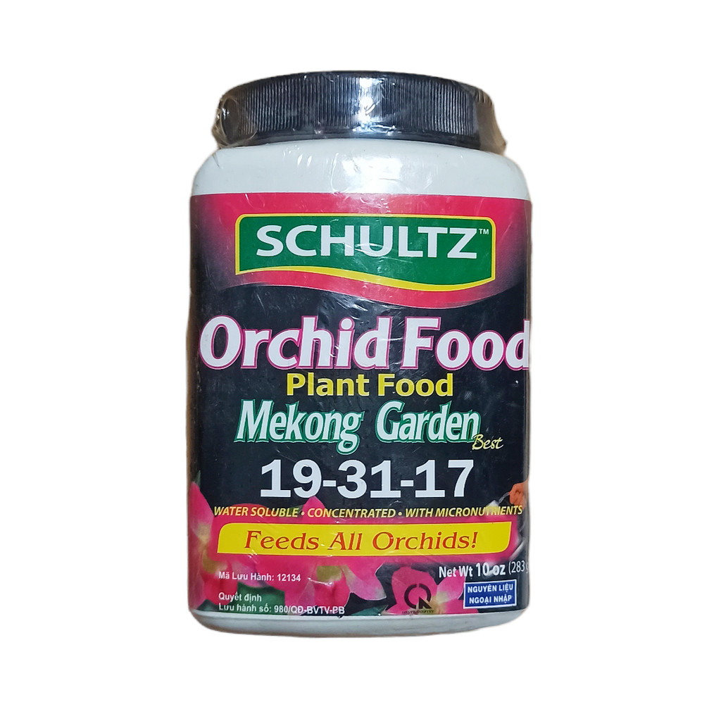Phân bón lá Orchid Food NPK 19-31-17 hủ 283gr của Mỹ - Schultz