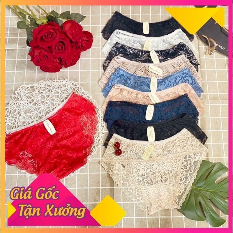 Set 20 Quần Lót Nữ Ren Mềm Xuyên Thấu Sexy Không Lộ Viền, Quyến Rũ - Helen shop