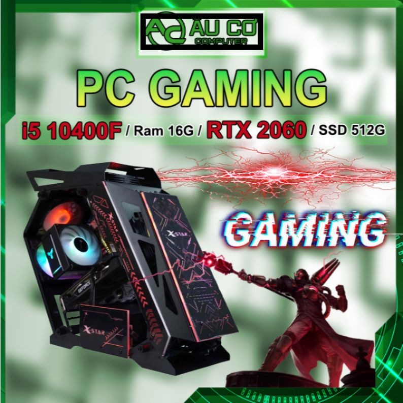 PC Gaming, Máy tính Gaming, Cây Gaming, PC đồ hoạ chơi game Giá rẻ Intel i5 10400f / Ram 16G / RTX 2