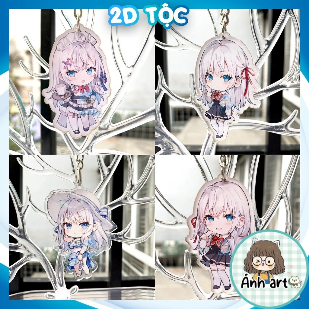 Móc Khóa Mica Trong suốt In 2 Mặt Sắc Nét Anime Manga Arya-san Bàn Bên – Phụ Kiện Anime By 2D Tộc Sh