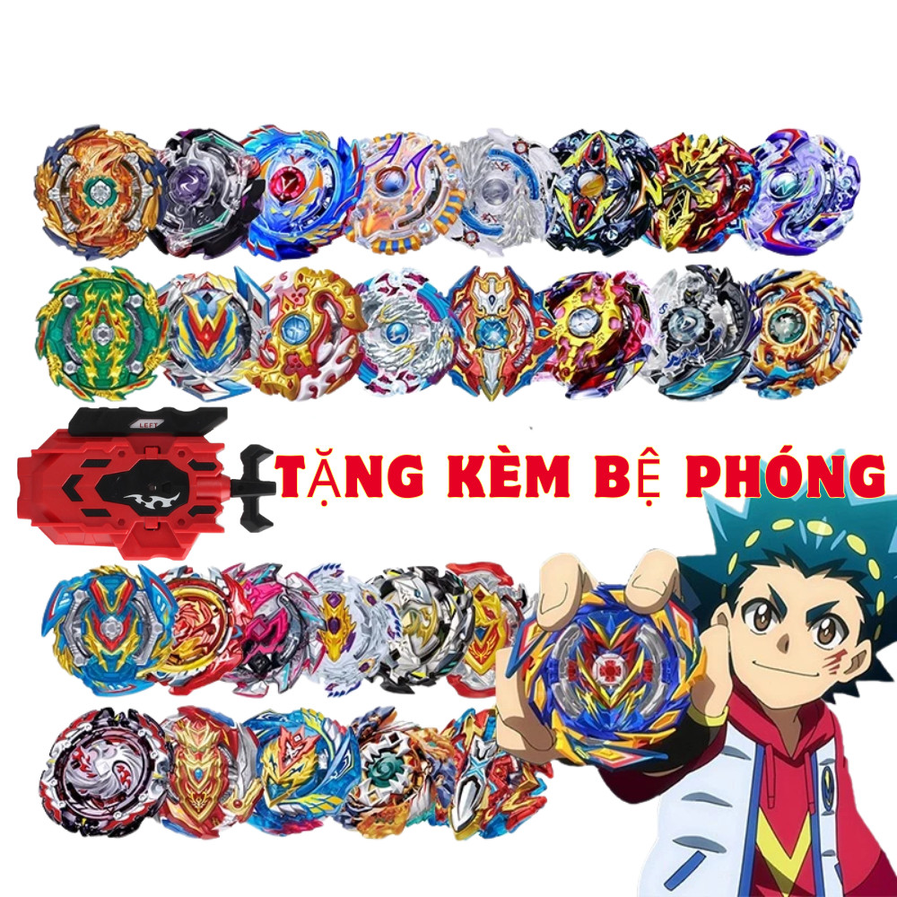 Đồ Chơi Con Quay Beyblade Tặng Kèm Bệ Phóng, Đồ Chơi Con Quay Vô Cực Beyblade Cho Bé