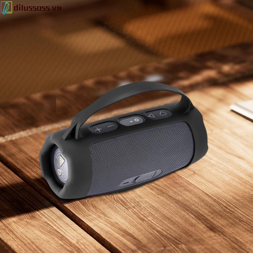 [dilussoss.vn] Vỏ silicon chống sốc cho loa Wi-Fi JBL Charge 5 (Đen)