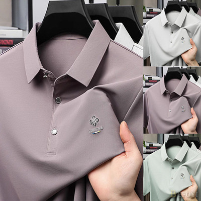 Áo Polo Nam Ice Silk Tay Ngắn Rời Kinh Doanh Giải Trí Plus Size CXR05