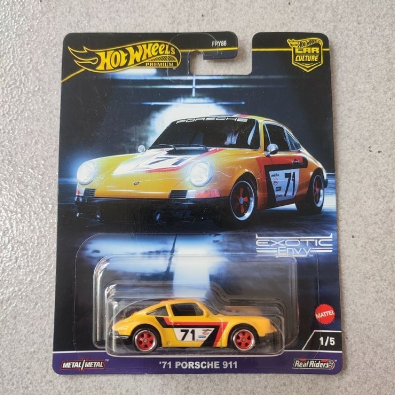 Siêu xe mô hình HKC80 Hot Wheels Premium Car Culture Exotic Envy '71 Porsche 911
