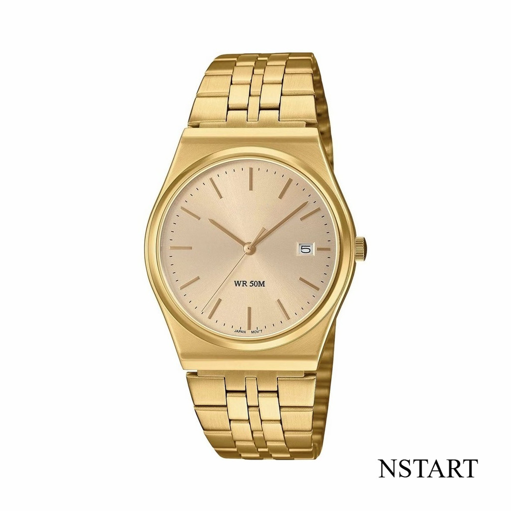 NSTART MTP145 Ins phong cách niche đồng hồ unisex dây thép thạch anh đồng hồ retro đơn giản khí quyển thời trang