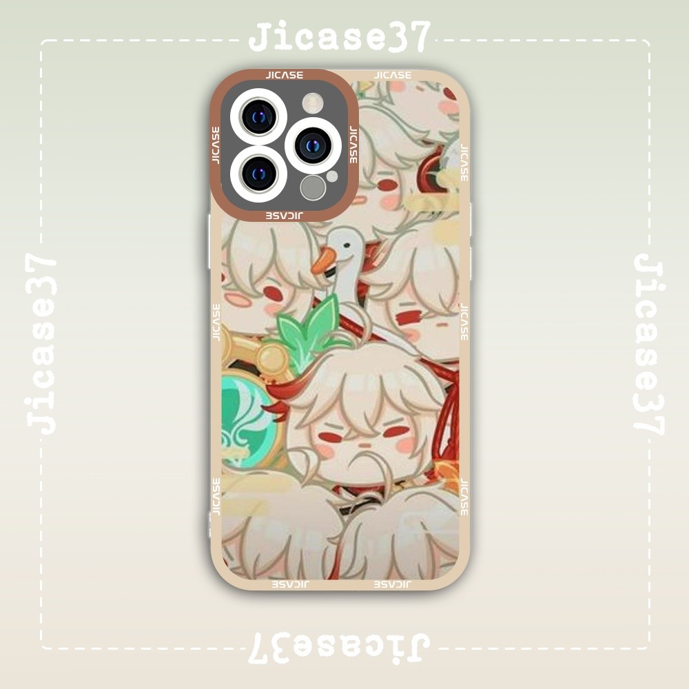 Ốp lưng iPhone Cạnh Vuông Samsung Xiaomi Oppo Kaedehara Kazuha Genshin Impact Chibi