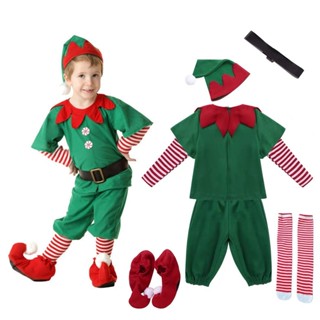  Pinpoo Bé Trai Và Bé Gái Ông Già Noel Trang Phục Trang Phục Giáng Sinh Quần Áo Trẻ Em Cosplay Giáng Sinh Yêu Tinh Trang Phục Cho Trẻ Em 