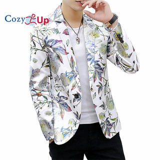 Ấm cúng lên Đầm Nam Đảng Hoa Phù Hợp Với Khắc Ve Áo Slim Fit Hai Nút Áo Blazer sành điệu
