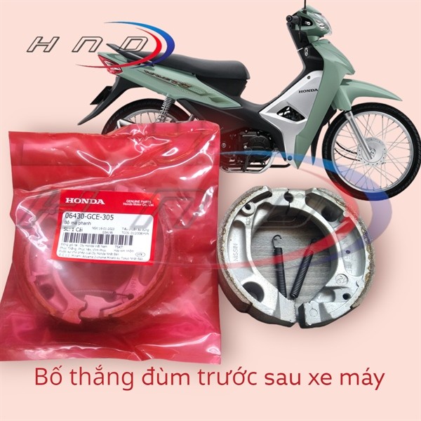 Bố thắng đùm xe số honda (lò xo dài) ( 06430GCE305)