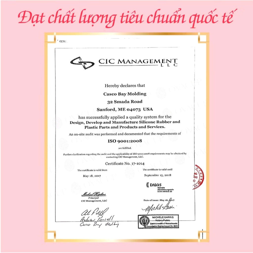 Cốc nguyệt san Ovacup nhập khẩu chính hãng Made In USA 100% Silicone y tế siêu mềm, đạt tiêu chuẩn FDA Hoa Kỳ 2 size