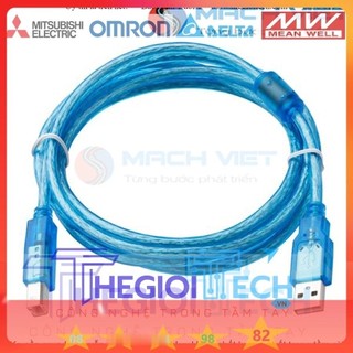 Cáp chống nhiễu USB chuẩn đầu đực type A + type B máy in 0.5m và 1.5m 3 mét
