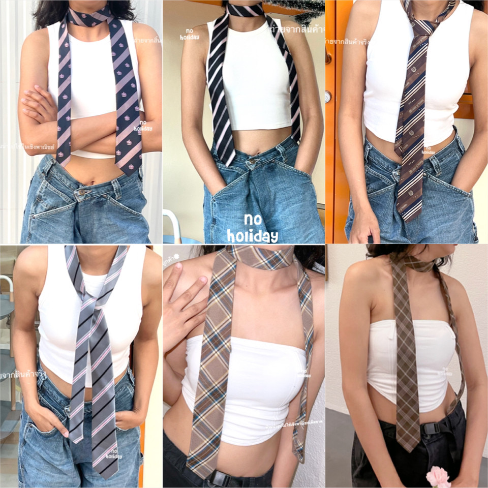 Cà vạt thời trang Cà vạt nữ Cà vạt màu nâu Cà vạt cá nhân