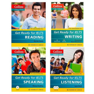 Sách - Collins – Get Ready For IELTS Reading, Writing, Speaking, Listening - Bản đen trắng (lẻ, chọn bộ)