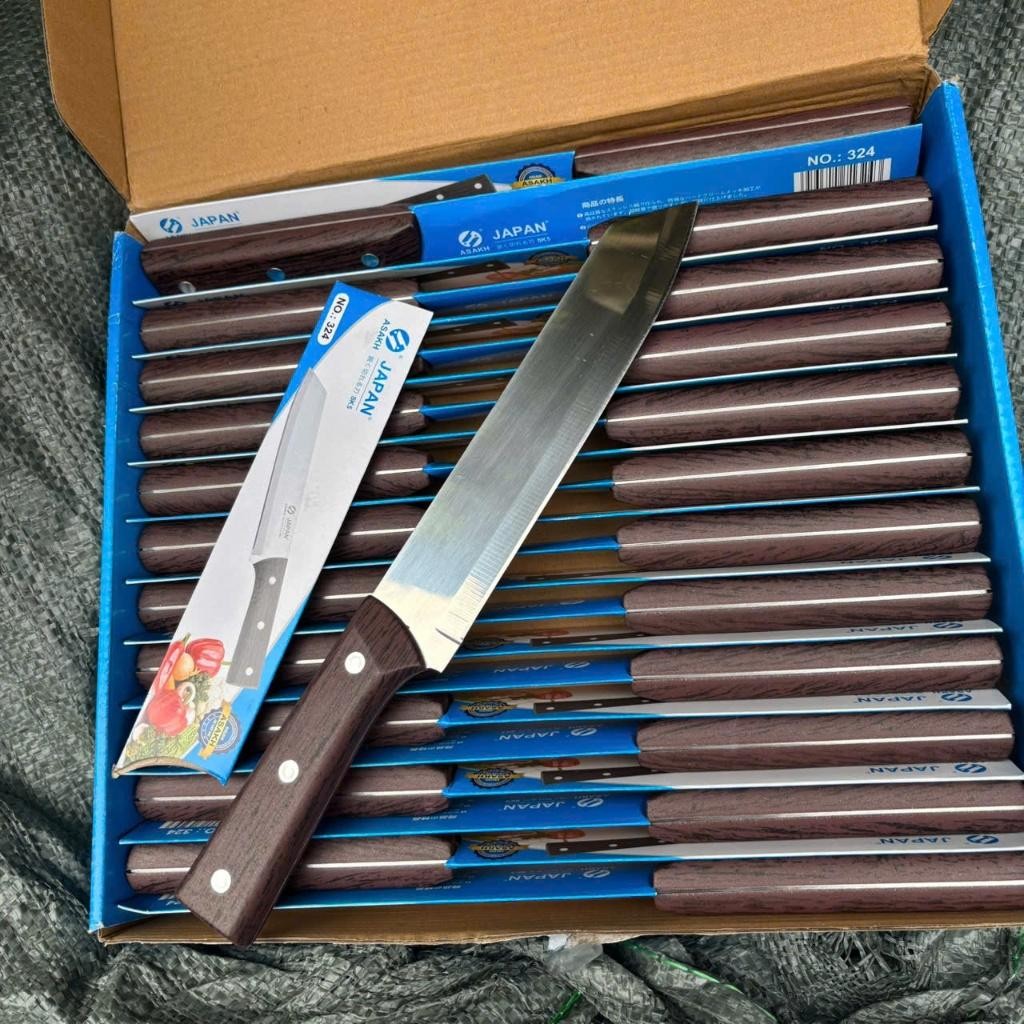 Dao thái thịt, cắt thực phẩm cán gỗ dài 29 cm