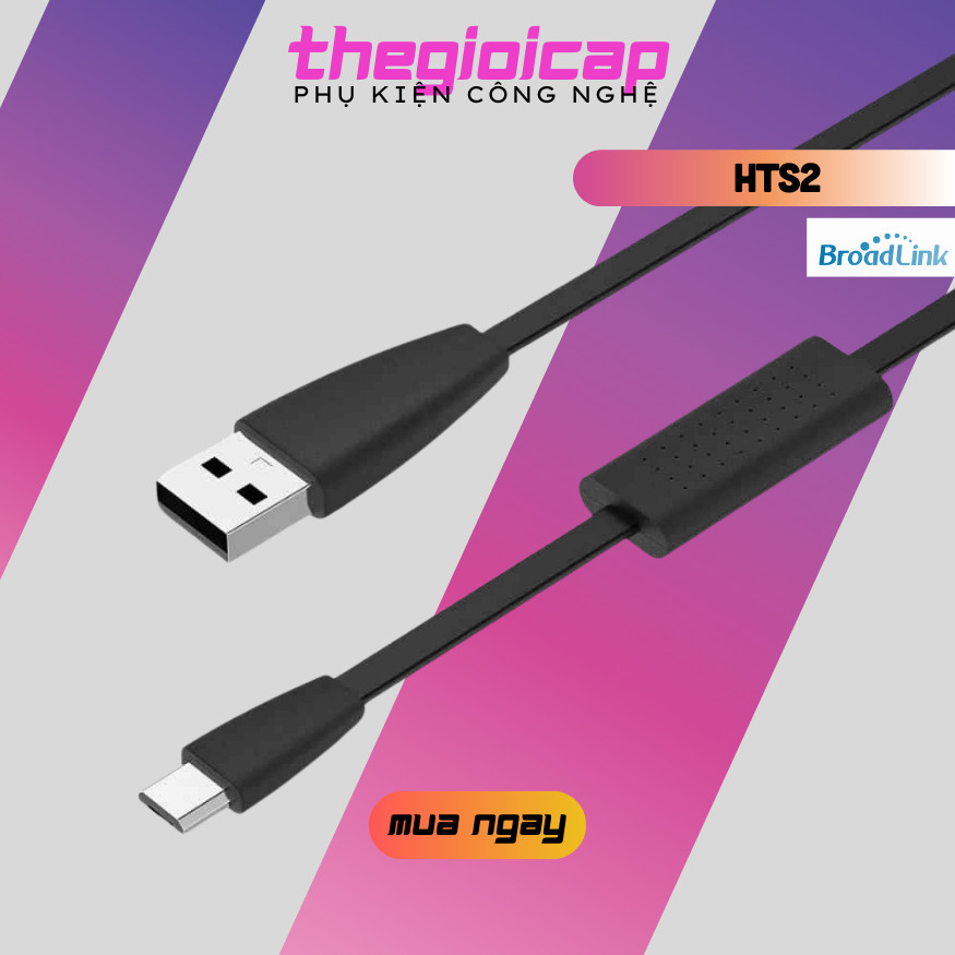 Cáp Broadlink HTS2 Cảm Biến Độ Ẩm Nhiệt Độ Cho Các Thiết Bị Nhà Cửa Thông Minh RM4 Pro, RM4 mini