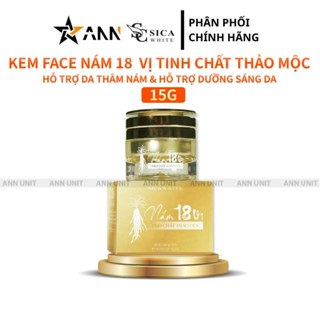Kem Face Nám Sica White 18 Vị Tinh Chất Thảo Mộc 15g - Hỗ Trợ Da Sạm Nám Sica White Cao Cấp