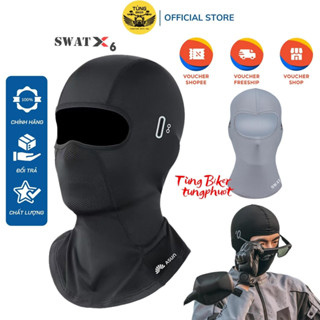 ASUN Khăn Trùm Đầu Chống Nắng, Bụi Thiết Kế Lỗ Xỏ Kính Tiện Dụng - SWAT X6