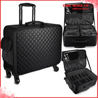 [ Da PU 100% ] Cốp kéo đựng đồ Da PU Vân Trám chống nước makeup chuyên nghiệp sz 48cm. Cốp kéo đựng đồ make up da PU MS1