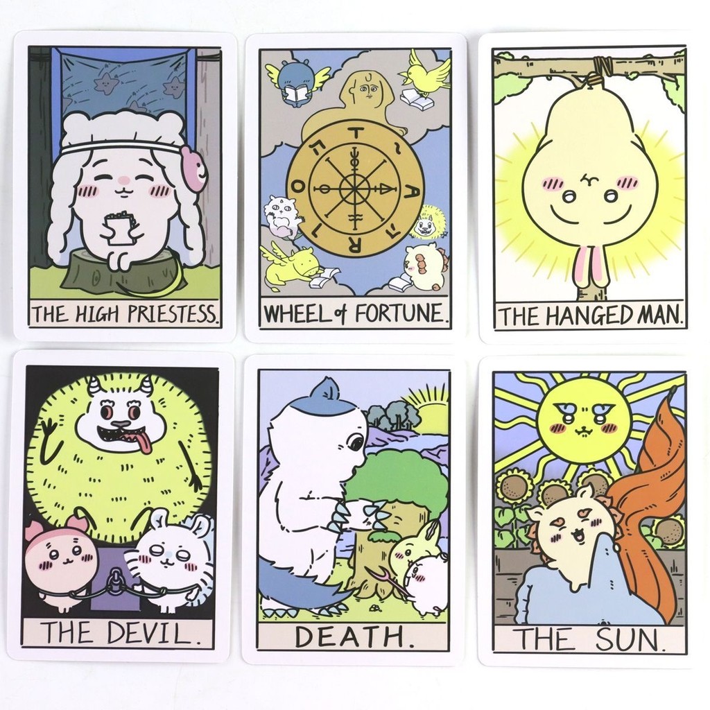 Chiikawa Tarot Cards 22 Chiếc Great Arcana 6.2 * 8.7cm Phiên Bản Tiếng Anh Tarot Deck Card Deck Chơi