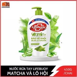 Nước Rửa Tay Lifebuoy Matcha & Nha Đam Chai 450G