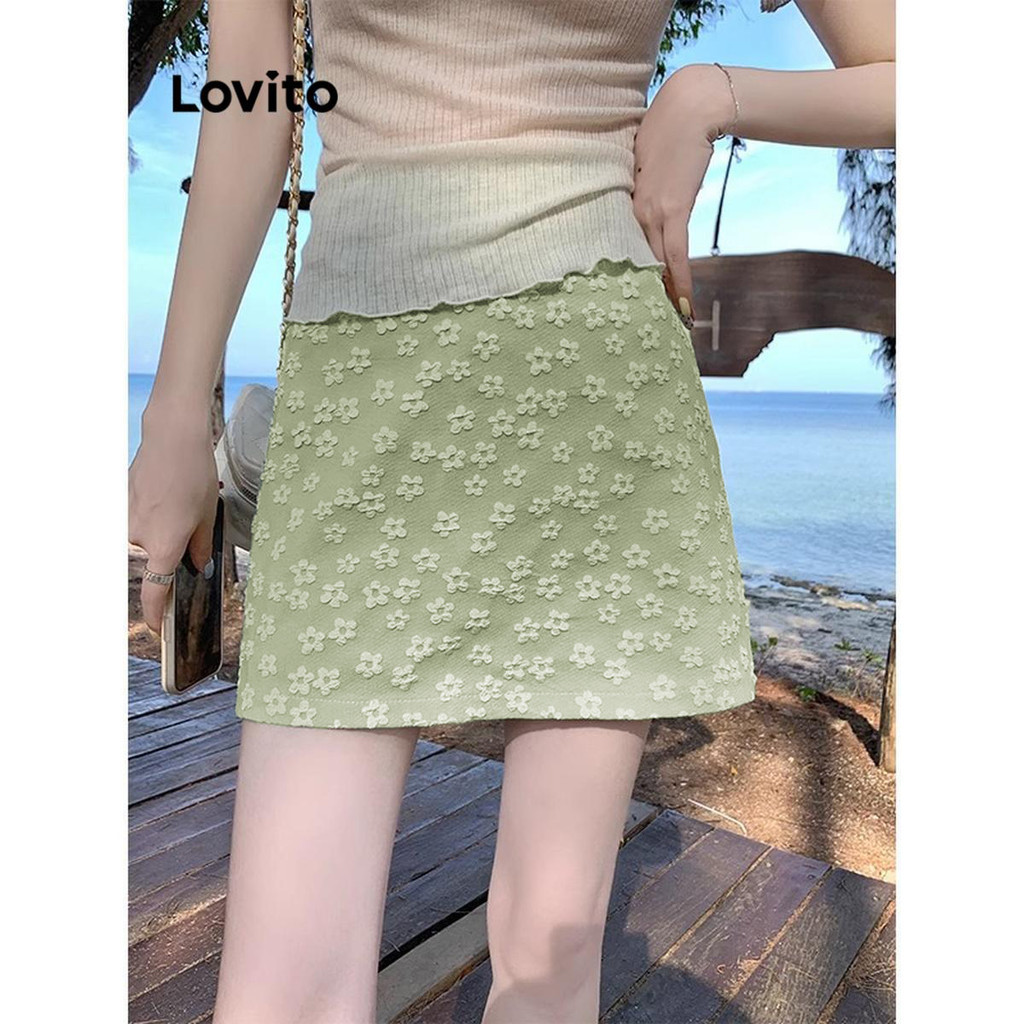 Lovito Váy hoa Ditsy thường ngày cho nữ LNM66175
