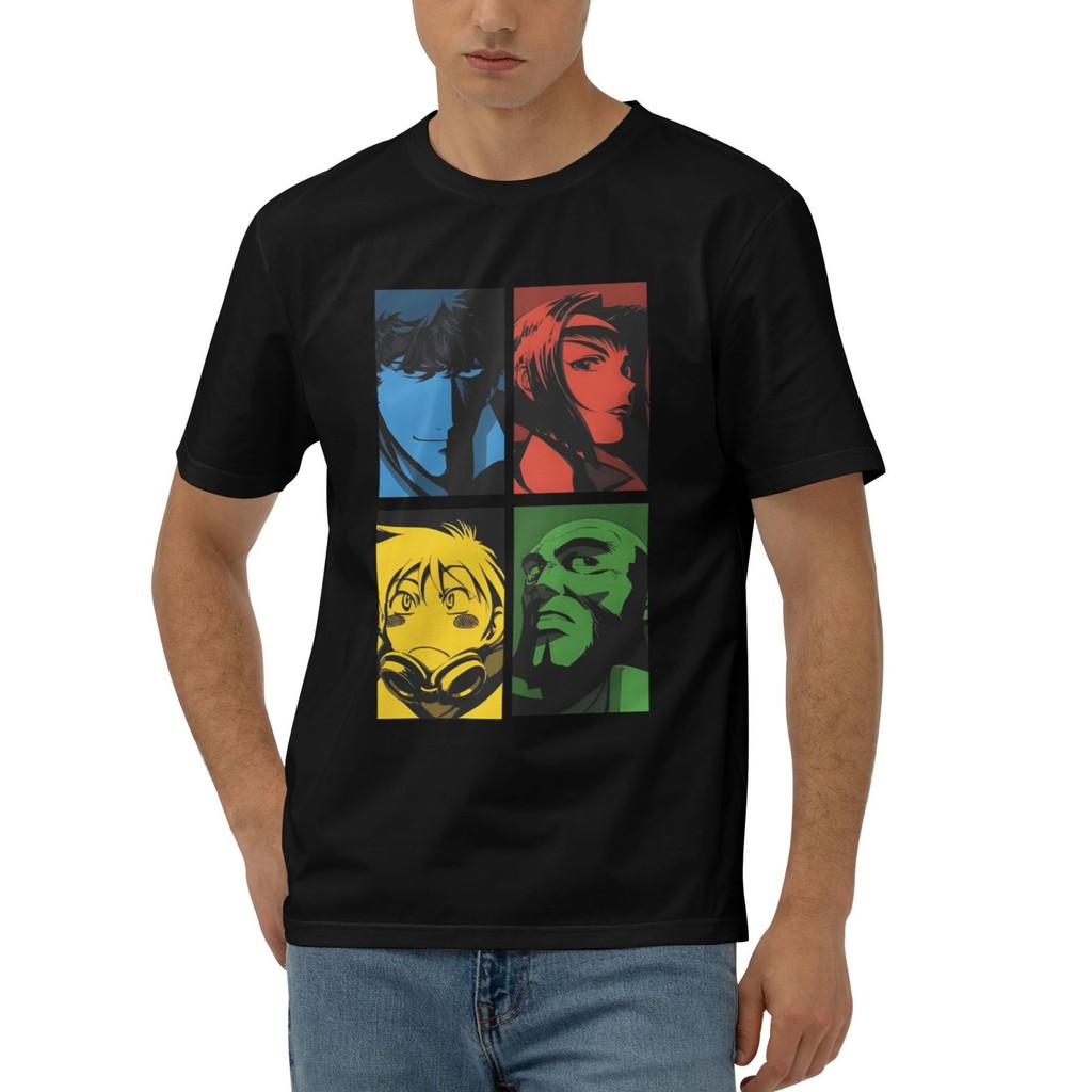 Áo thun cotton mùa hè bán chạy nhất Anime Cowboy Bebop Cotton