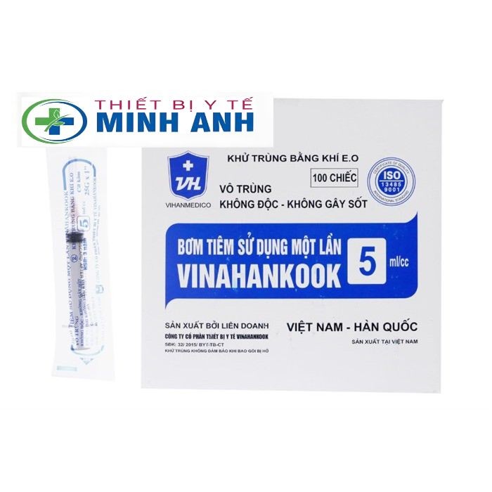 Bơm tiêm 5ml hộp 100 cái