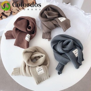 Cofordos Khăn dệt kim trẻ em, Khăn quàng cổ bé trai bé gái chống gió thông thường, Thời trang ngoài trời ấm áp mùa thu đông Khăn len đan Quà tặng