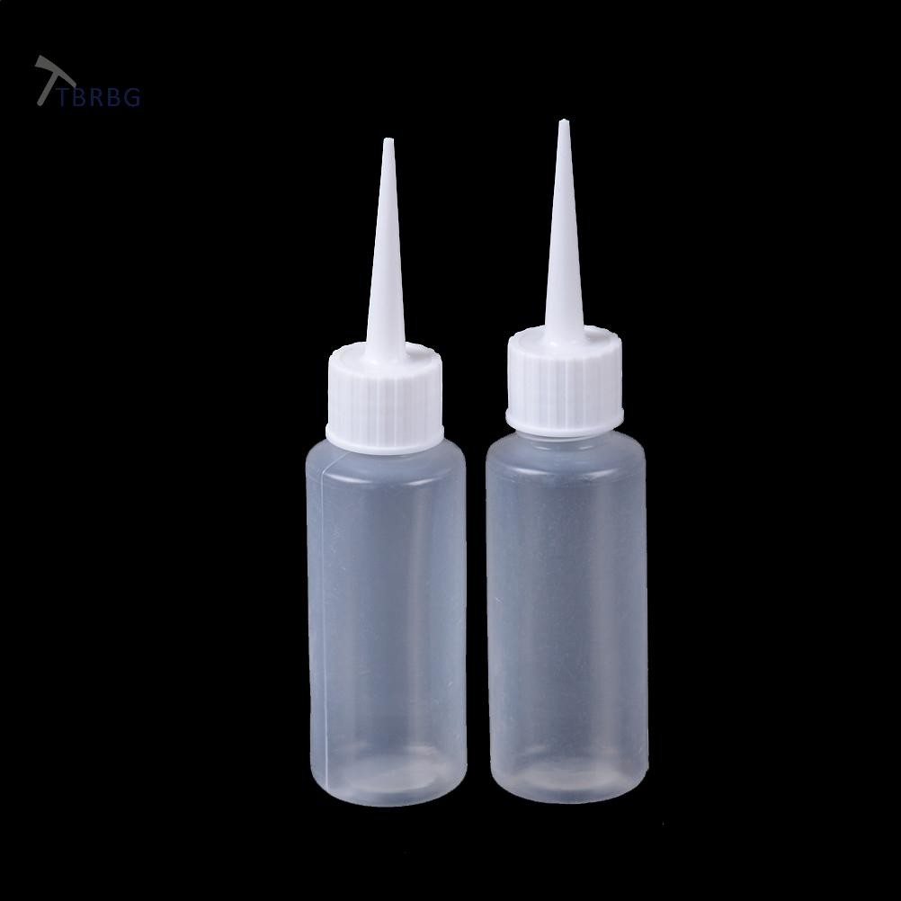Tbrbg 2 chiếc 50ml Chai nhỏ giọt rỗng Chai lỏng có thể bóp được Chai nhựa thả  2 chiếc Chai nhỏ giọt