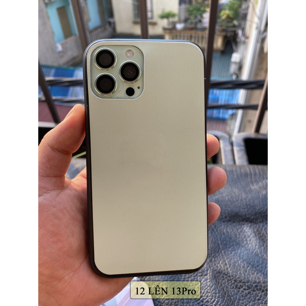 Combo ốp lưng dẻo và mắt camera độ Iphone 12 lên Iphone 13Pro