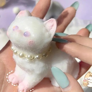 Handmade Mô Phỏng Mèo Ba Tư Silicone Giảm Căng Thẳng Squishy Đồ Chơi Mochi Taba Squishy Fidget Đồ Chơi Bánh Quy Pinching Đồ Chơi
