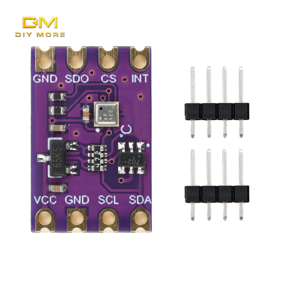 Diymore DC 2.0-5.5V BMP580 Mô-đun cảm biến nhiệt độ áp suất khí quyển IIC SPI Tương thích với BME280