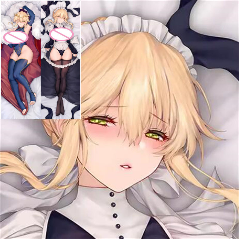 Hộp đựng gối ném đêm Anime hai mặt Saber Fate / stay Night Throw, Quà tặng Otaku Dakimakura, Bộ đồ g