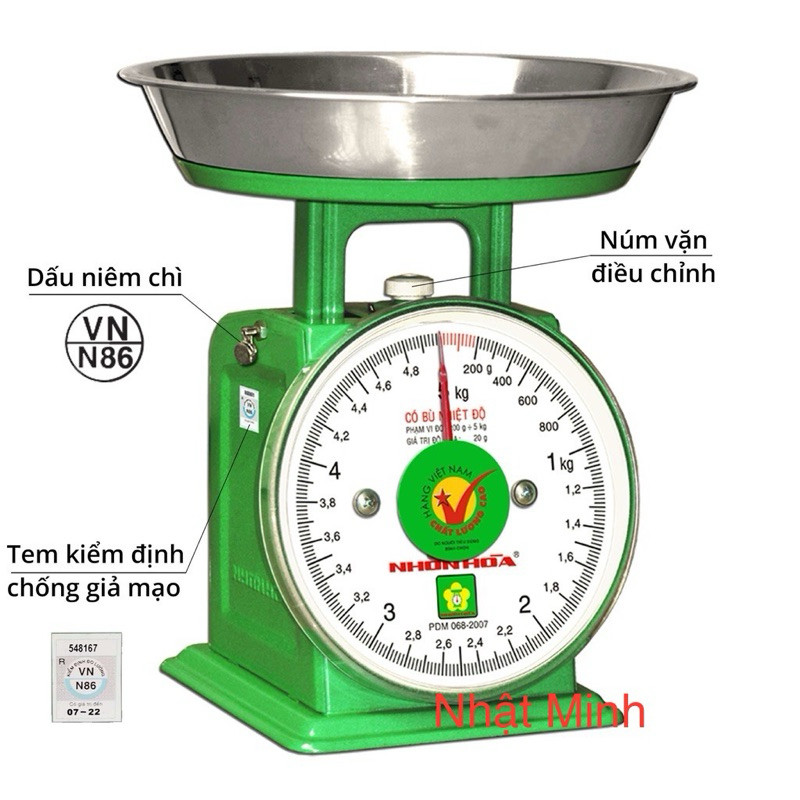 Cân Đồng Hồ Nhơn Hoà 1kg,2kg,5kg - Hàng Chính Hãng