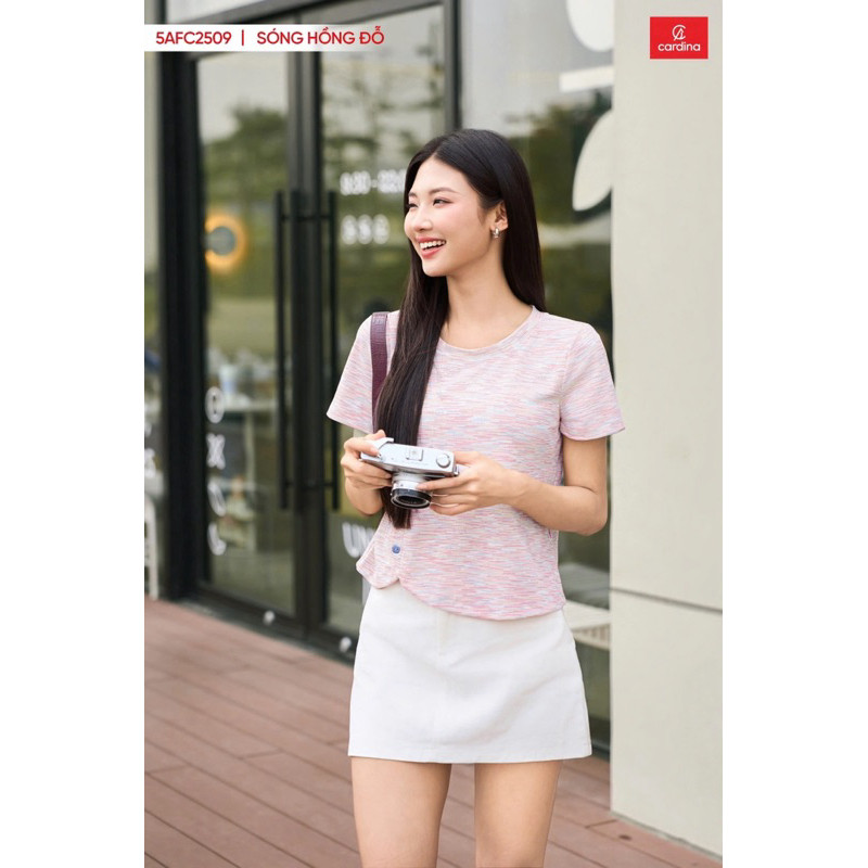 5AFC25 - Áo tăm Cardina cotton croptop phối tà lệch trẻ trung năng động