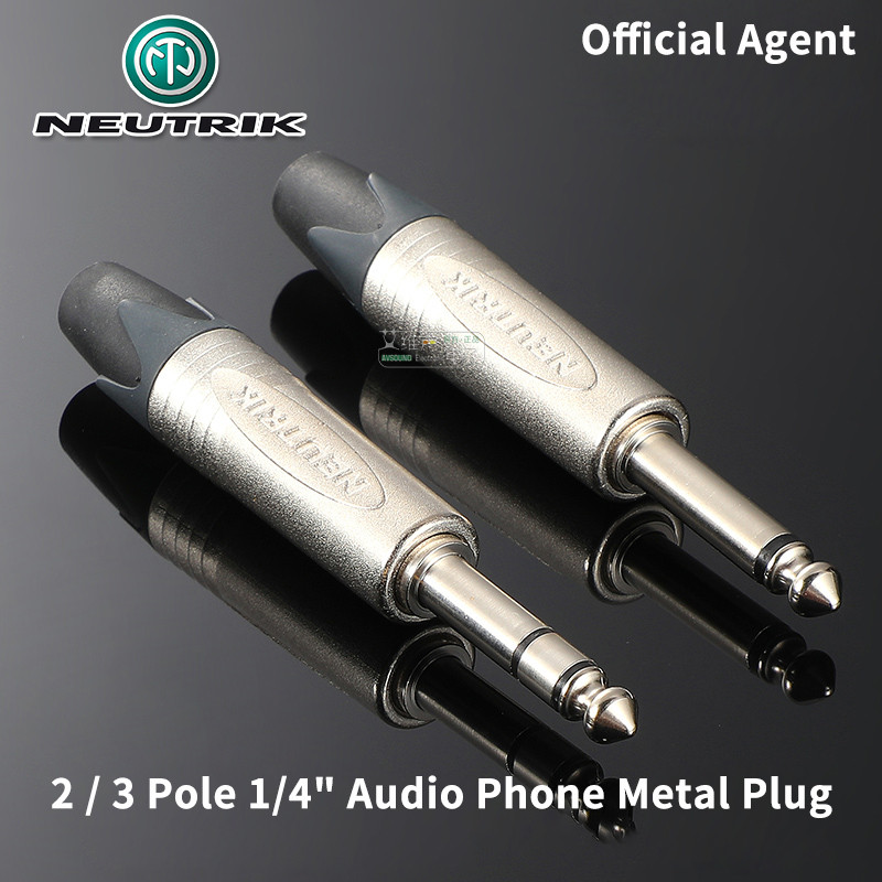 Neutrik Jack 1 / 4 "6.35 mm Phích cắm điện thoại hạng nặng NP2X NP3X NP2RX NP3RX Mono / Stereo Guita