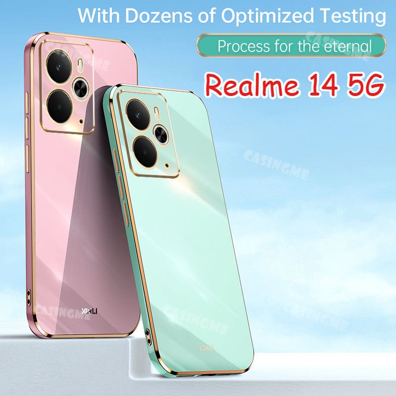Dành Cho Realme 14 5G 2025 Vỏ Mạ Sang Trọng Cho Realme 14 14Pro 14x 14 + 5G Realme 14 14 Pro 14 x 14