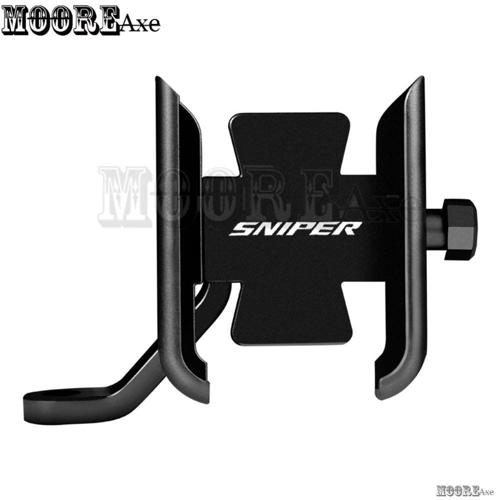 Nóng Mooreaxe Cho Yamaha Sniper 150 155 135 155R MX125 MX150 Xe Máy Gương Chiếu Hậu Gắn Giá Đỡ Điện 