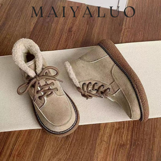 MAIYALUO boot nữ 2025NEW Thời trang trăm mốt  Đẹp mắt Đường may tỉ mỉ Đế linh hoạt FSX24A113W