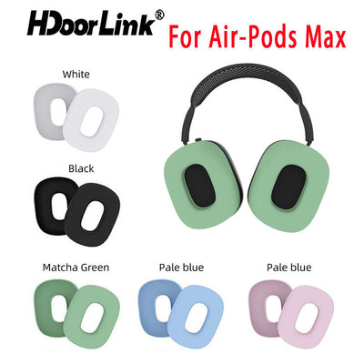 Hdoorlink Silicone Mềm Miếng Lót Tai Cho Air-Pods Max Chống Sốc Chống Trầy Xước Thay Thế Tai Nghe Vỏ Bảo Vệ