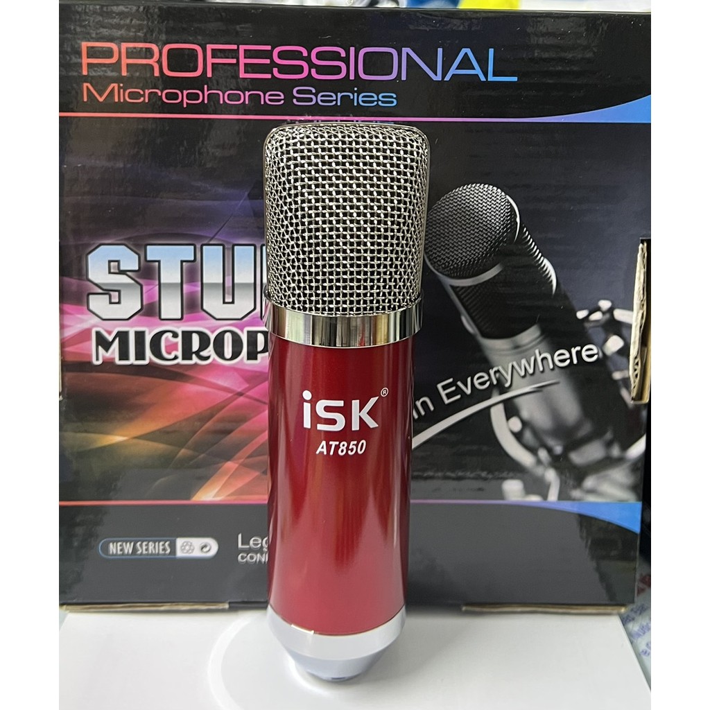 MIC THU ÂM LIVE STREAM ISK AT850,MIC NHẠY BẮT ÂM TỐT