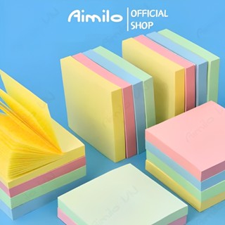 Set 100 tờ giấy ghi nhớ note hình vuông màu phong cách thanh lịch văn phòng học tập
