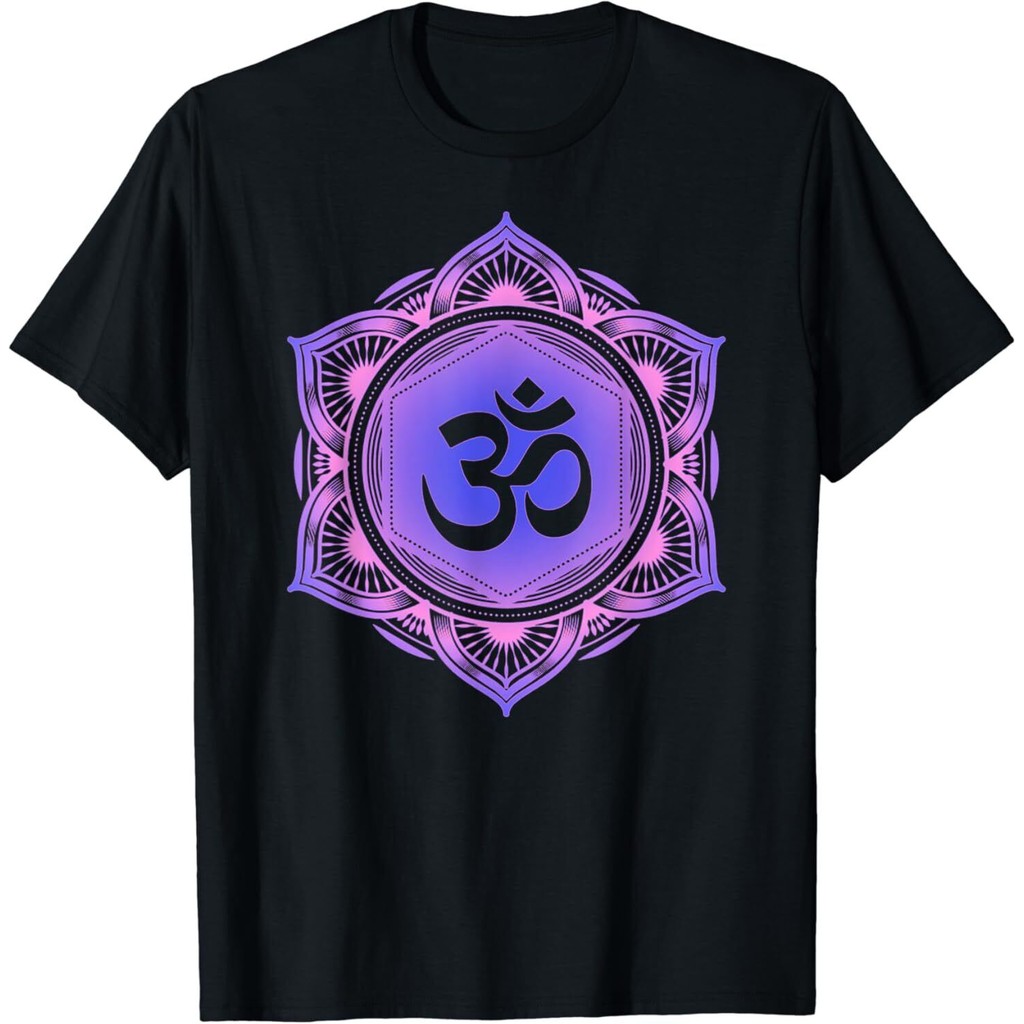 Mới Om Shanti Peace Aum Brahman Yoga Hindu Phật Giáo Thiết Kế Tee Áo Thun
