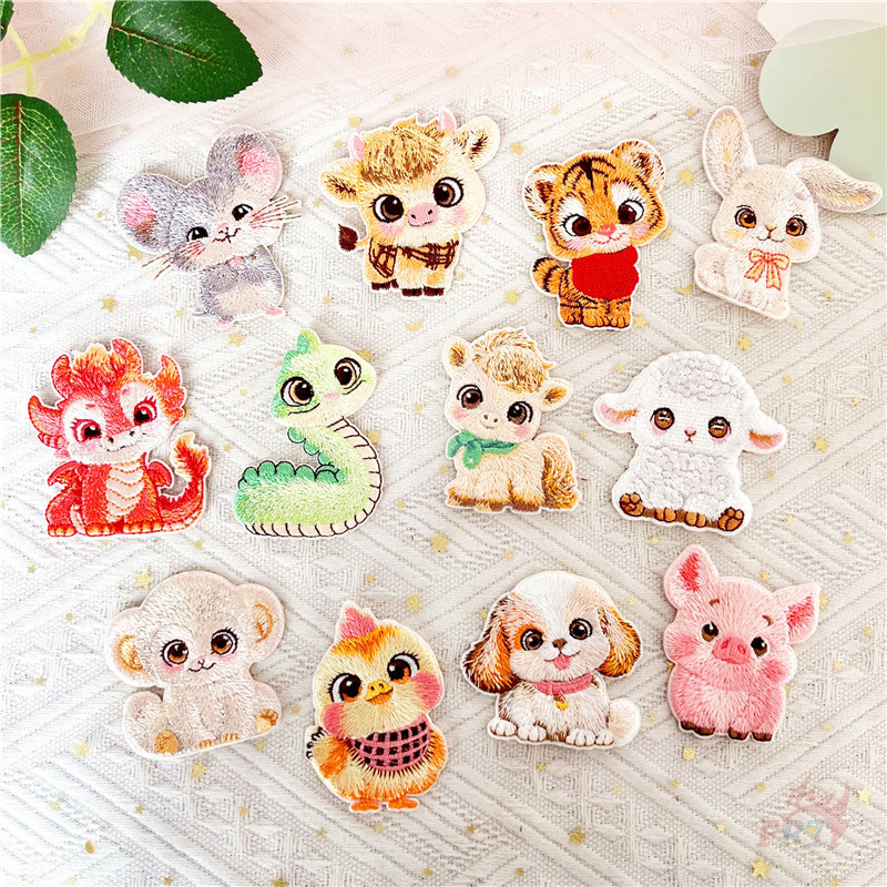 ❁ Miếng dán nhãn dán tự dính Q Baby Twelve Zodiac Signs ❁ 1pc Thỏ / Rắn / Rồng / Cừu / Khỉ DIY May T