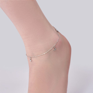 Lắc chân Bạc đính đá STYLE By PNJ 0000W000086