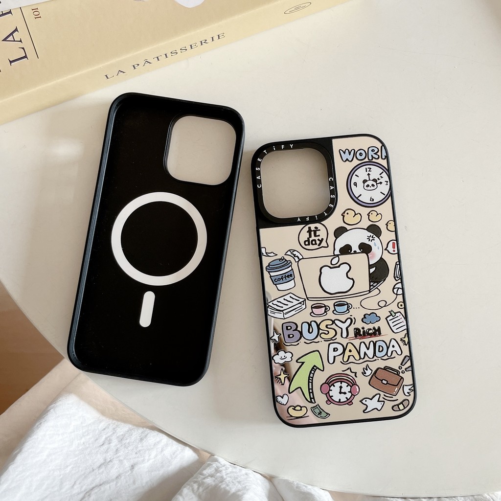 Ốp điện thoại gương từ tính Casetify cho iPhone 16 Pro max 16 Pro 15 Pro 14 Pro max 15 Plus 14 Pro 1