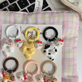  🍑RY🍑Móc khóa nhựa hạt dẻ Kawaii - Móc khóa túi Mặt dây chuyền quyến rũ - Đồ trang trí treo chìa khóa dễ thương 
